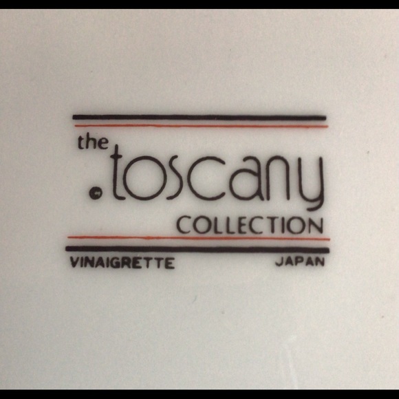 Vintage Set of 4 Toscany Vinaigrette Salad Plates - Picture 6 of 8